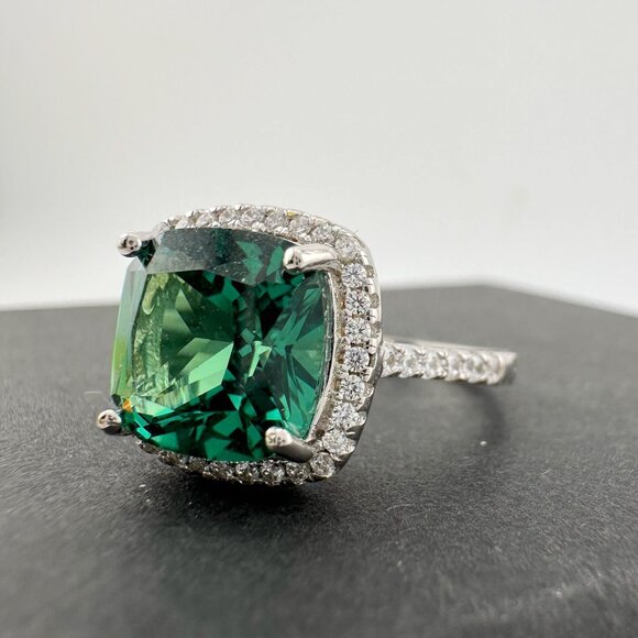 3.56 Carat Lab Created Pariaba Color Change Ring Size 8 - Picture 12 of 16